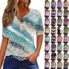 Футболки для женщин, плиссированные, с квадратным вырезом, нарядные, повседневные, блузки с принтом, с коротким рукавом, летние топы свободного кроя