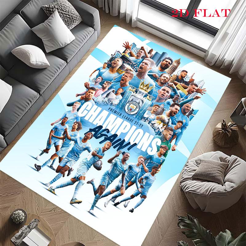 Bold MCFC Legacy Carpet Rug for Living Room Bedroom Home Sofa Decoration,Kids play Nonslip Floor Mat