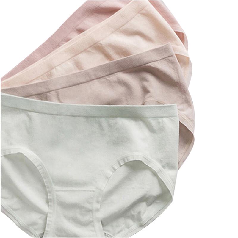 Cmierf Kuect Women's Seamless Graphene Antibacterial Panties (4-Pack)