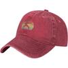 Karate Sunset Baseball Cap Vintage Washed Cotton Adjustable Breathable Dad Hat for Unisex
