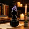 Праздничный Декор Витрины Хэллоуин Тыква Шляпа Ведьмы Черный Кот Украшение, Смола Настольный Скелет Очаровательная Настольная Фигурка-Украшение, Креативный Мультяшный