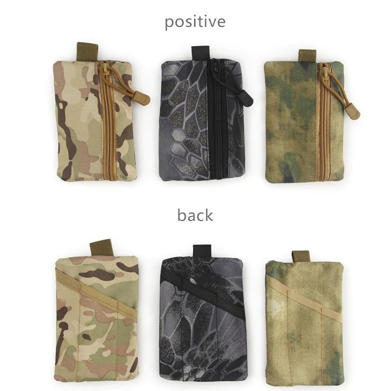 Спортивная камуфляжная поясная сумка для спорта на открытом воздухе, тактический кошелек для монет, тактический беговой портативный EDC, ручная сумка для хранения инструментов