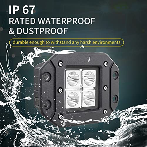 2 шт. 5-дюймовый 12 Вт рабочий светодиодный барный светильник автомобильный светодиодный узкий угол прожектора светодиодный 6000K 12 В/24 В универсальный