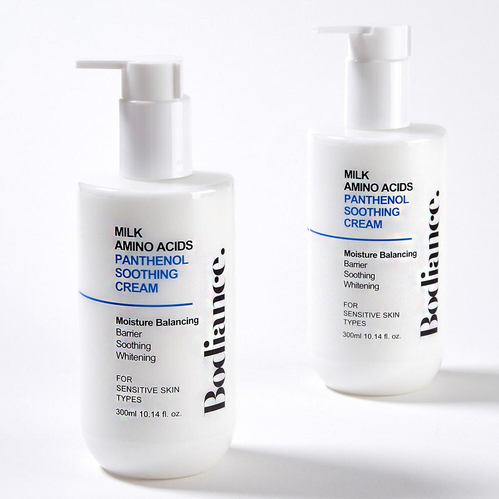 Bodiance Milk Amino Acids Panthenol Soothing Cream 300g