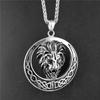 Винтажная подвеска-ожерелье из титановой стали в виде головы льва - Европейская и американская трендовая бижутерия (STN583)