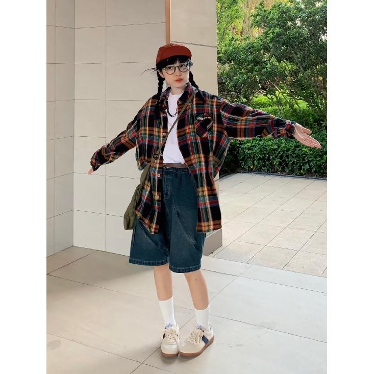 Рубашка с длинным рукавом с буквенным принтом 2024 года в японском стиле в стиле Гонконга, свободная рубашка для мальчиков, летнее модное универсальное повседневное пальто