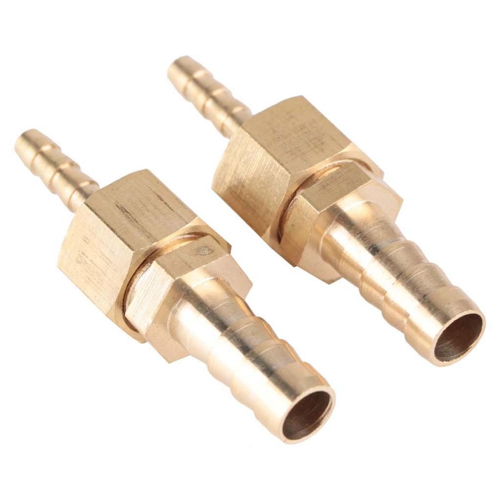 2pcs 4 8mm Brass Fitting Hose Barb Tail Reducer Reducing Plug Connector