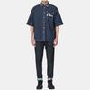 Evisu Пэчворк Цветочная рубашка с коротким рукавом Мужские рубашки 2ESHTM2SS268OSDN