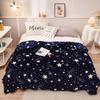 Mysterious Starry Sky Galaxy Star Throw Blanket Ultra Soft Lightweight Plush Flannel Nap Blanket For Couch Bed Sofa Chair Office