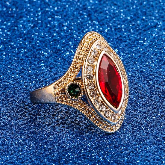 Винтажное женское кольцо на палец со стразами, вечерние свадебные украшения, подарок, размер 7–10