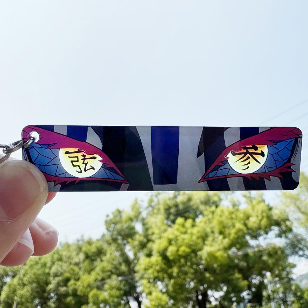 Eccentric Transparent Acrylic Pendant Dark Keychain, Creative Gift, Backpack Decoration Accessory