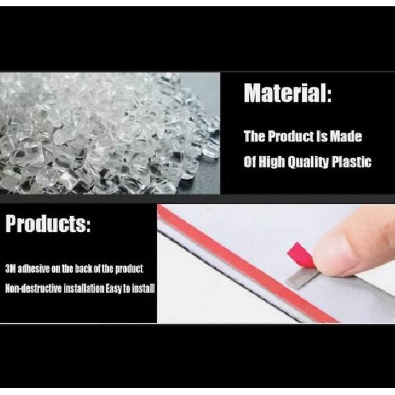 Console Gear Shift Frame Cover 2* For Honda Civic MT 2016- ABS Carbon Fiber