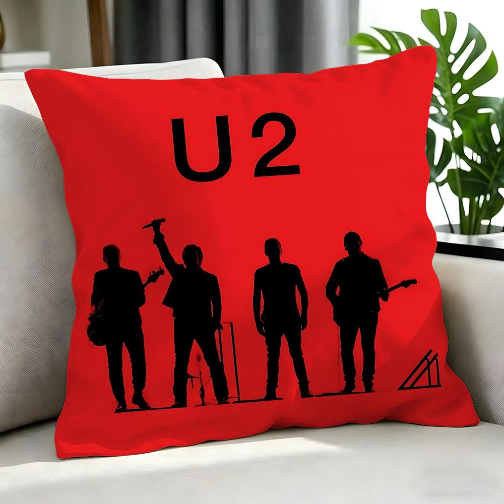Classic U2 Cushion Cover Cushion Cover Set 4Pcs 50X50 45X45 40X40 Pillowcase Decorative Sofa Home Decor