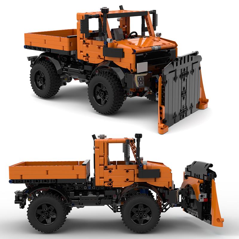 Fashion Technical 1264PCS MOC Building Blocks Truck Model Unimog U1400 Snowplow Cars MOD 42126 F-150 DIY Bricks Toys Assemble Gifts