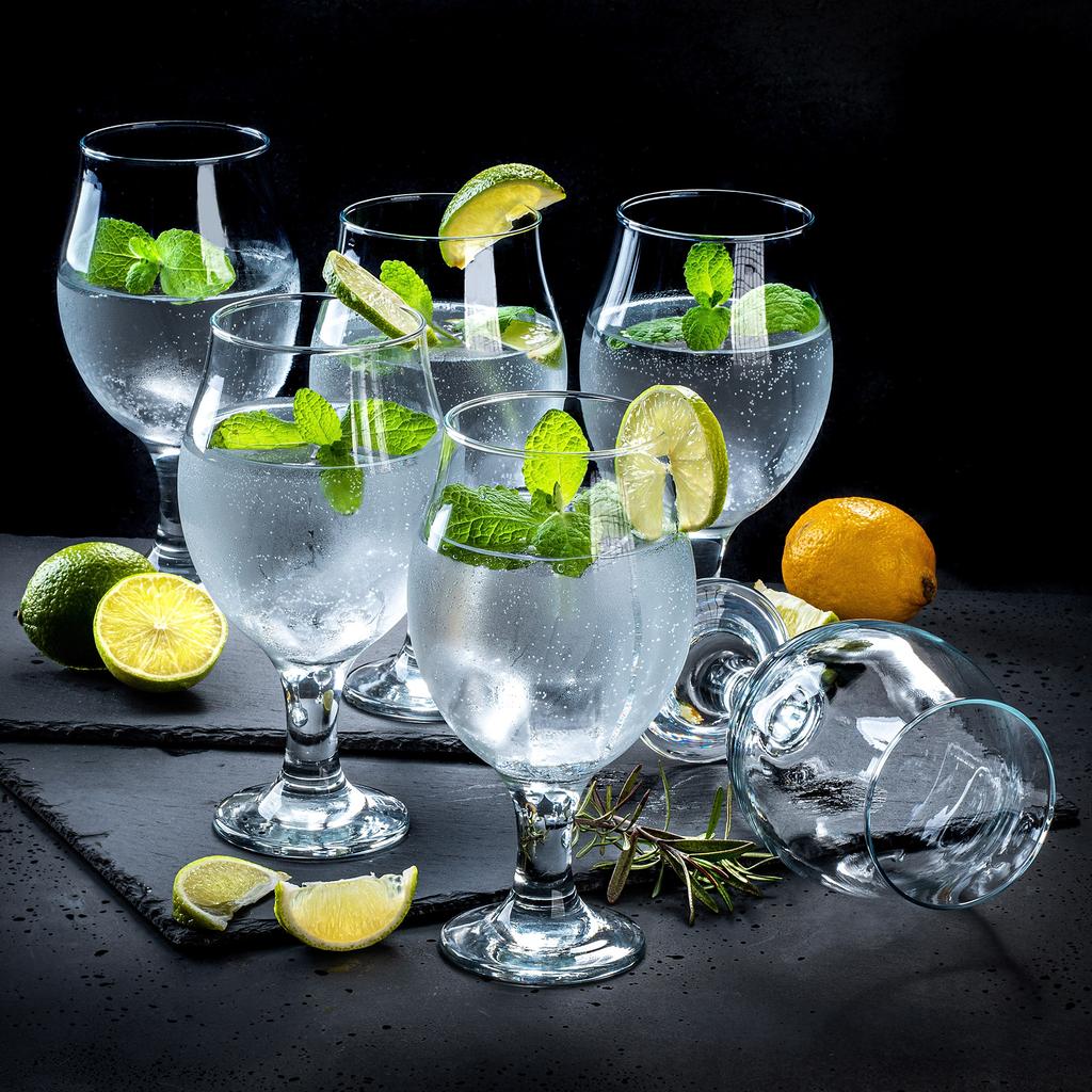 KADAX 6x Glasses for Drinks Beer Gin Tonic Set of Glasses