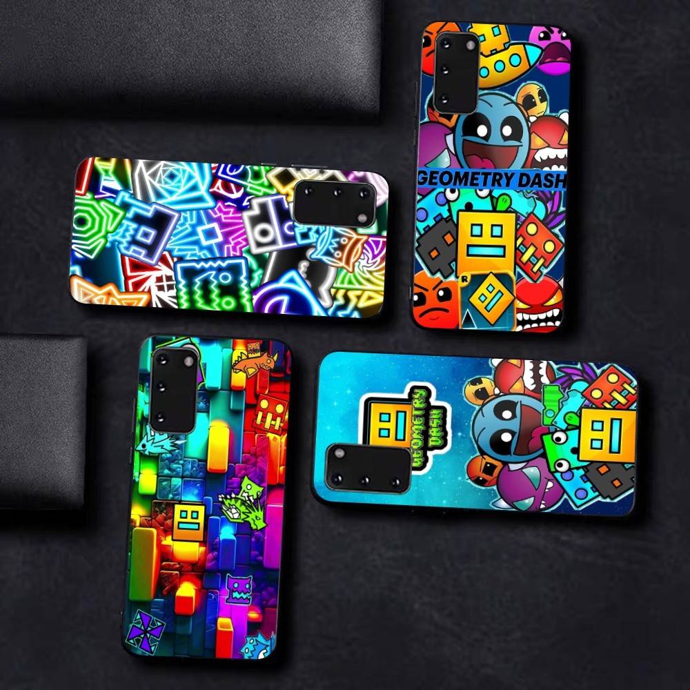 Чехол для телефона Game Geometry Dash Для Samsung S 24 Fe 25 Ultra Plus 20 Lite 21 30 22 23 24 22 Ultra 5G Fundas