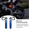 Bike Foot Rest 1 Pair Universal Metal Motorcycle Foot Rest Folding Passenger Foot Step Pegs For Bicycles Kart Motorbikes