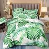 Tropical Rainforest 3D Printed Bedding Three-Piece Plant Flower Quilt Cover