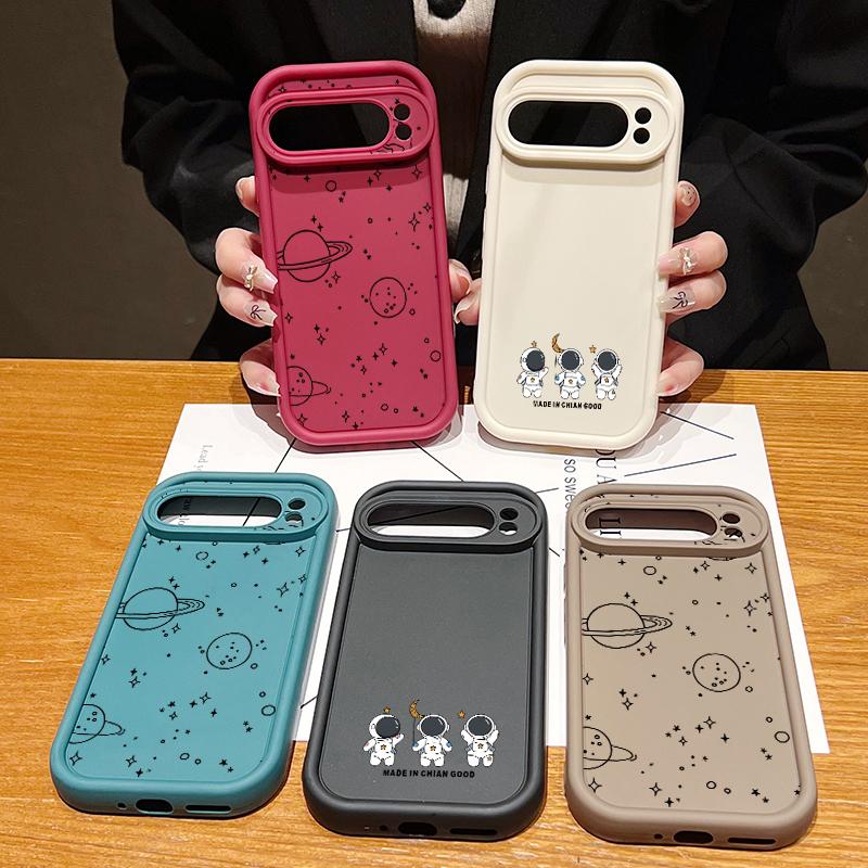 Милый чехол с изображением планеты, звезды, астронавта, TPU, противоударный чехол для Google Pixel 9 Pro XL 8 Pro 8A, защитный матовый мягкий чехол для телефона