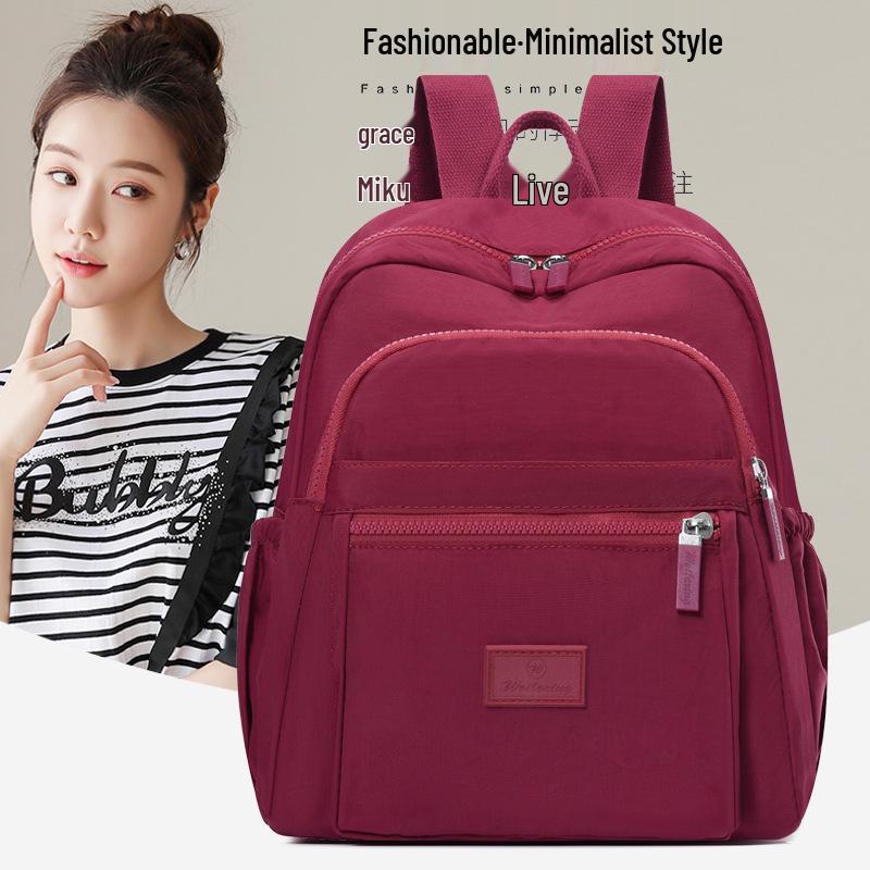 Stylish Washed Cloth Lightweight Women's Backpack – Essential for Casual Travel, Large Capacity, New Style and Hot-Selling.