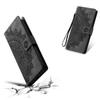 Style 018 For iPhone 16 Case Imprinted Totem Skin Feel Wallet Leather Phone Cover - Grey