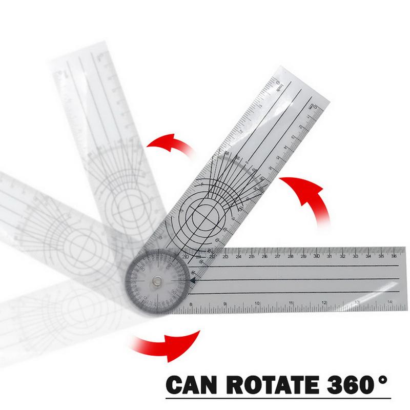 1 шт. Мульти-линейка гониометр угол медицинская спинальная линейка 360 градусов измерительный инструмент
