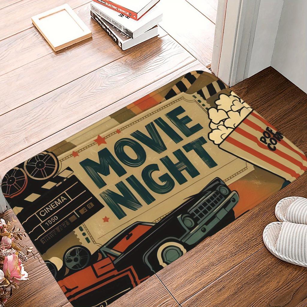 1 шт. Кухонный коврик с рисунком «Добро пожаловать», Нескользящий придверный коврик, Поп-дизайн, Коврик для ванной, Ковер для дома, Декор для раковины, Прачечной