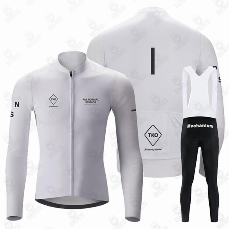 Men Women Thermal Fleece Cycling Set Long Sleeve Bib Pants Road MTB Winter Outdoor Sports