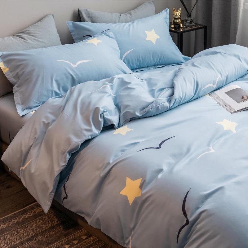 Four-piece Bedding Set Pure Cotton New Style Princess Style Dormitory Single Three-piece Bedding Set