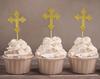 Darling Souvenir| Christening Baptism Cupcake Toppers| Dessert Decorations - Pack Of