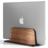 Amesoba Вертикальная подставка для ноутбука Раскладушка Настольная полка MacBook Holds Walnut/Aluminium Pro/Air//iPad (Грецкий орех, 1)