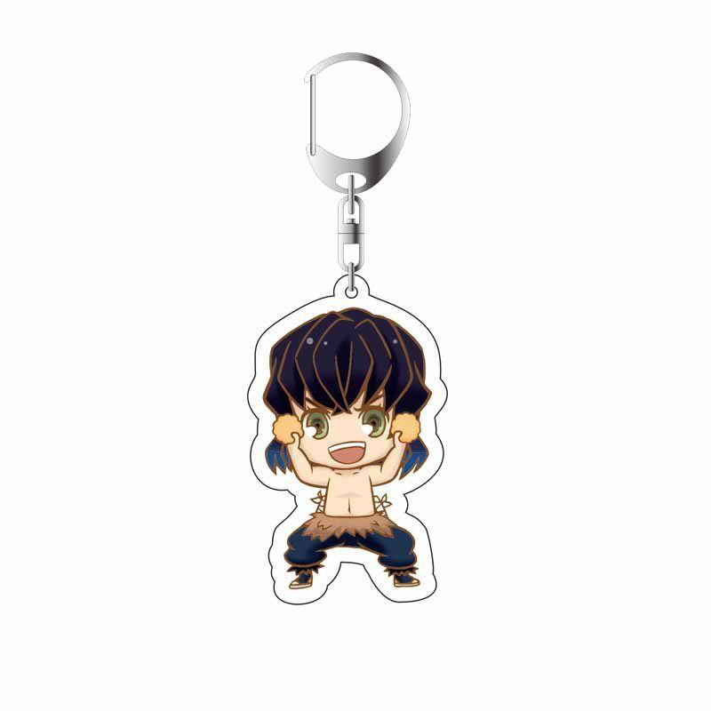 Slayer Anime Demon Cartoon Character Acrylic Keychain Bag Accessories Pendant