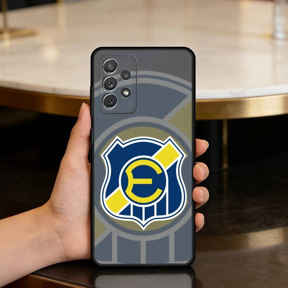E-Everton de V-Vina del Mar Мягкий Силиконовый Черный Чехол для Телефона Для Samsung Galaxy A73,A72,A71,A70,A53,A52,A51