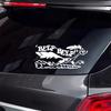 Наклейка на боковую дверь автомобиля Наклейка Road Runner Мультяшная Старая Быстрая Машина Грузовик Водонепроницаемая Виниловая Наклейка Декор Автоаксессуары