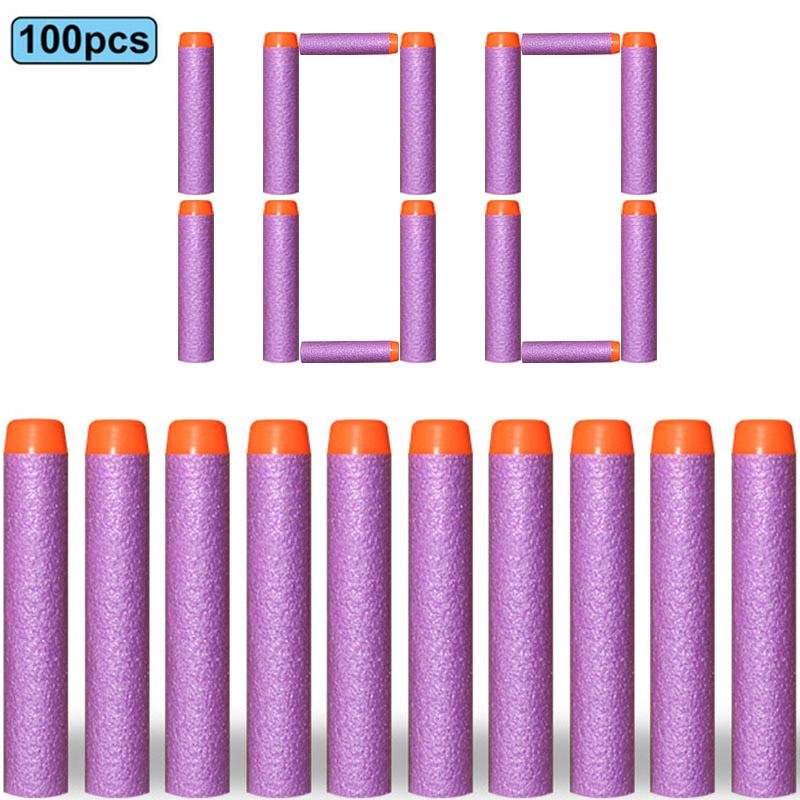 7,2 см 100 шт. Идеально для Nerf Мягкие Пули Снаряды Круглая Голова Пополняемые Губчатые Пули Детская Игрушечная Пушка Пули Идеально для Бластеров NERF N-Strike