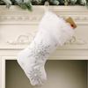 Soft And Cozy Plush Christmas Socks With Beautiful Snowflakes For Gift Bags