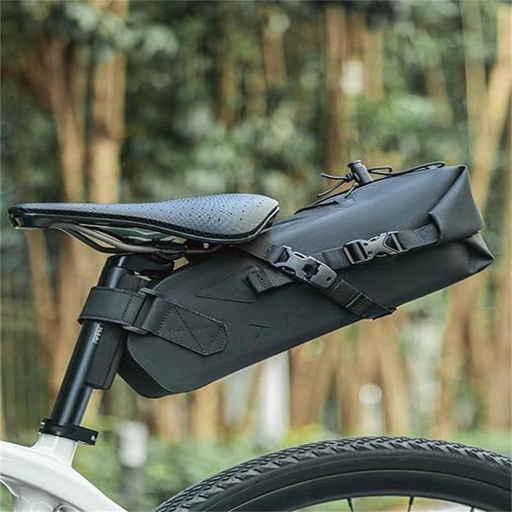 Сумка под седло, Задняя сумка большой вместимости для горного велосипеда, Многофункциональная велосипедная сумка на сиденье для катания на открытом воздухе и поездок на работу
