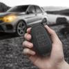 Кожаный чехол для автомобильного ключа из замши Для Peugeot 2008 3008 308 408 508 4008 5008 Для Citroen C4 C6 C3-XR Брелок Аксессуары