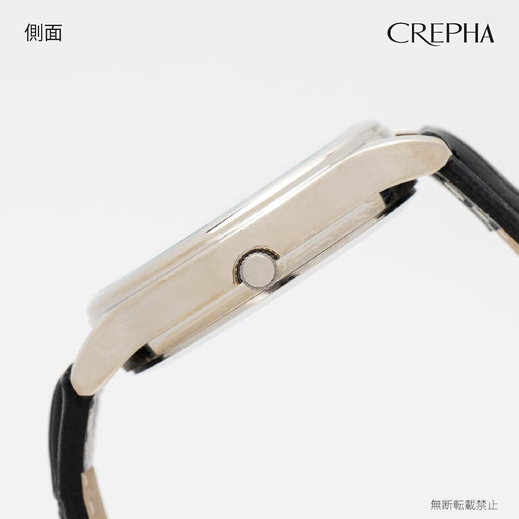 [Clefer] Аналоговые мужские водонепроницаемые наручные часы с кожаным ремешком, черные TE-AM242-WTS