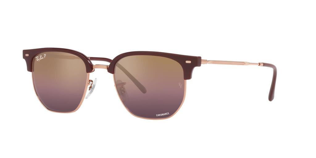 Солнцезащитные очки RB4416 CLUBMASTER ROSE GOLD 53 НОВЫЕ 6654G9 БОРДОВЫЕ НА поляризованных Ray-Ban