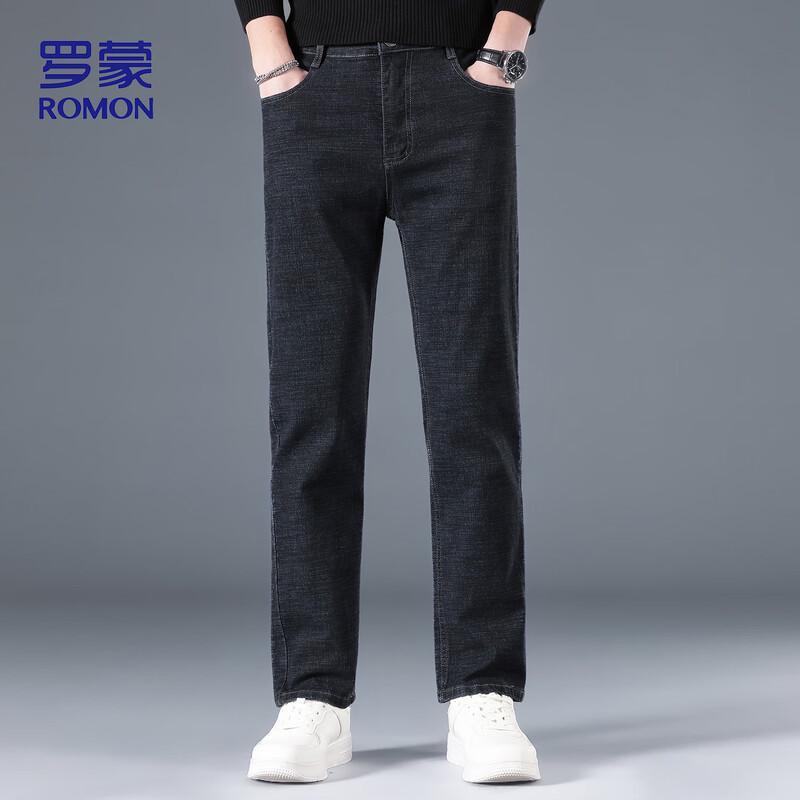 ROMON Мужские эластичные джинсы K951 свободного прямого кроя