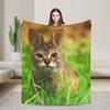 Мягкое одеяло с изображением милой совы Meowl Cat, плюшевое покрывало для путешествий, оригинальное фланелевое покрывало для дивана или кресла.