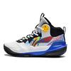 Баскетбольные кроссовки Li Ning Pioneer Team 3.0 с амортизацией, противоскользящие, износостойкие, высокие, детские, белые, синие YKBT004-5