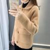 Fashion High Quality Spring  Autumn and Winter Button Thick Coat Loose Sweater Women's Knitted Cardigan