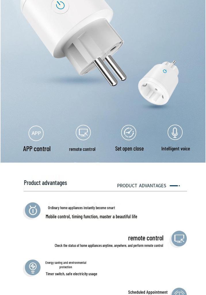 Умная розетка Zigbee Tuya WiFi с поддержкой Alexa и HomeKit