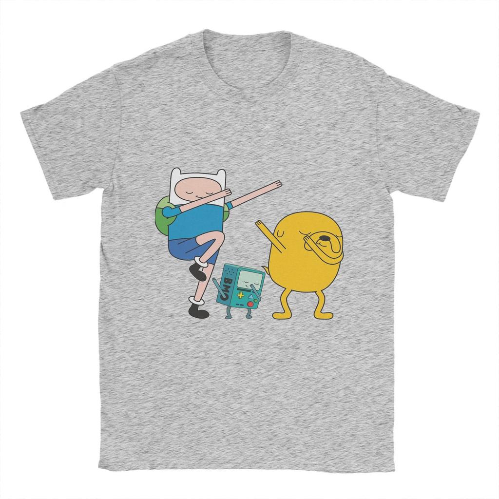 Время приключений Футболка Лето Финн Джейк БМО Дэб Хлопковые футболки для мужчин Тренд Принт Футболка Короткий рукав Базовый топ Футболки