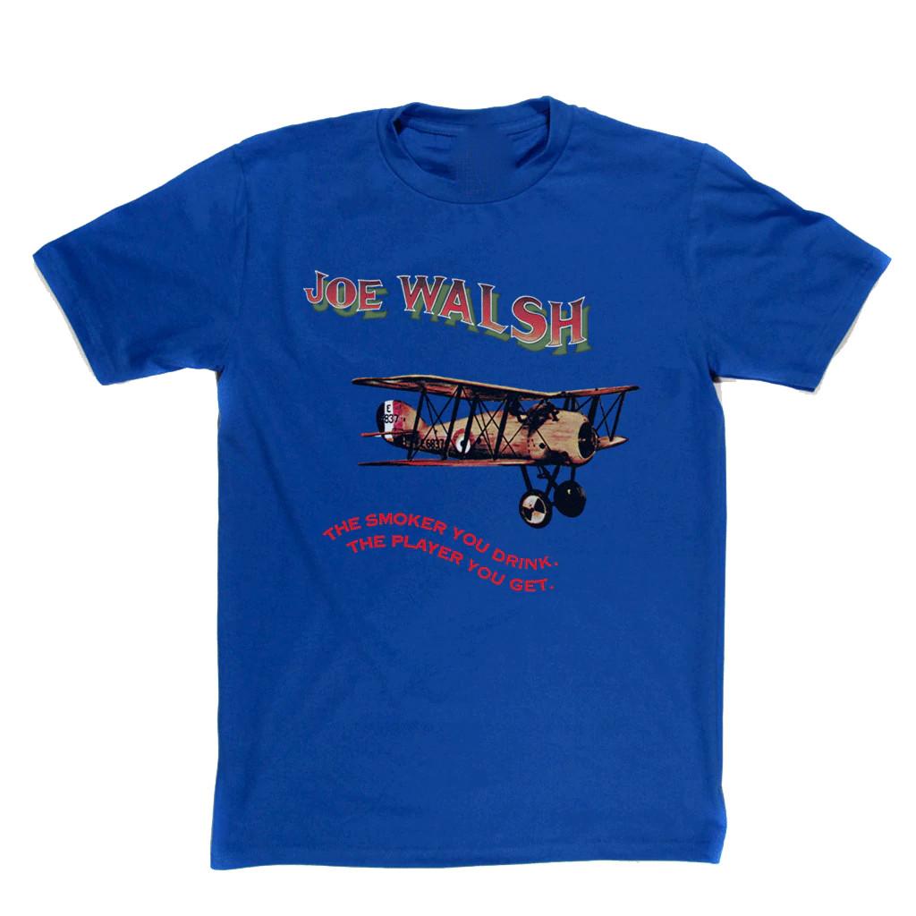Vintage JOE WALSH For Fans Heavy Cotton Blue All Size Unisex Tee Shirt CM752