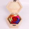 2024New Wooden Soap Box Flower Rose Small Wooden Box Gift Wood Soap Case Valentine Day Handmade Flower Soap Flower Birthday Gift