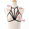 Womens Elastic Bandage Goth Cage Harness Cross Crop Straps Lingerie