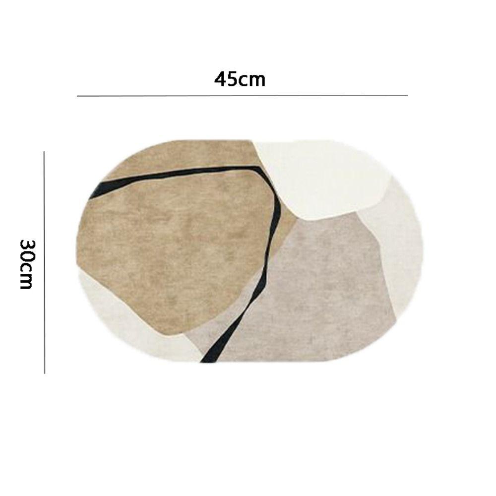 Heat Insulation Oval PVC Leather Table Mats Waterproof Placemat Coasters Cooking Table